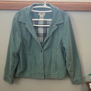 L.L. Bean Green Corduroy Jacket